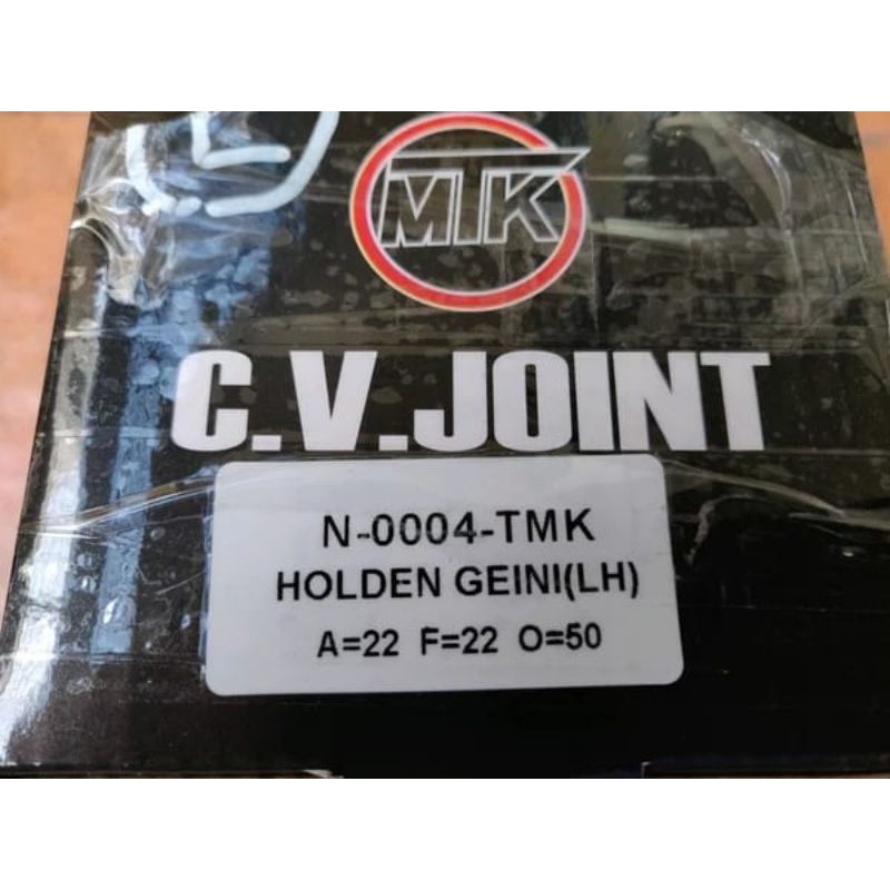 cv joint luar holden gemini gigi 22x22x50