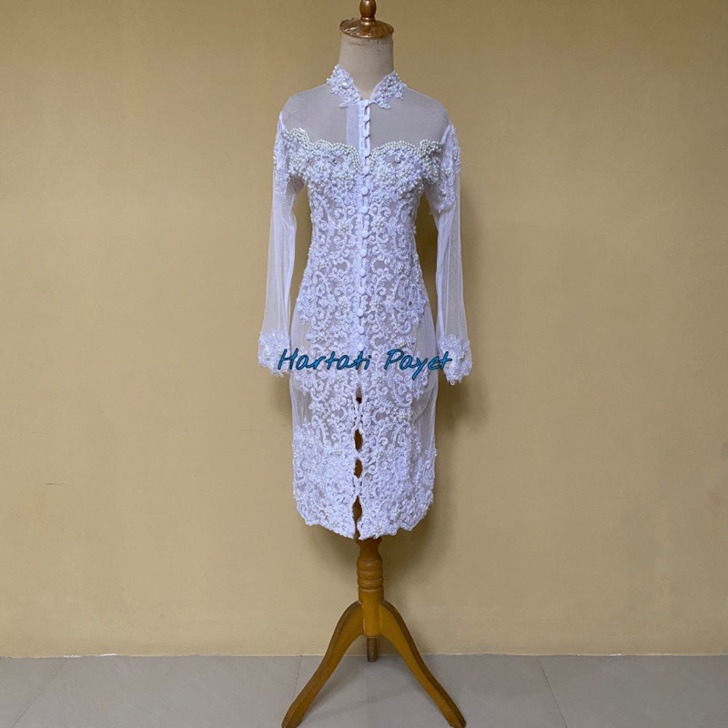 Kebaya Akad Nikah Full Payet / Kebaya Tunik / Gaun Pengantin / Wedding Dress