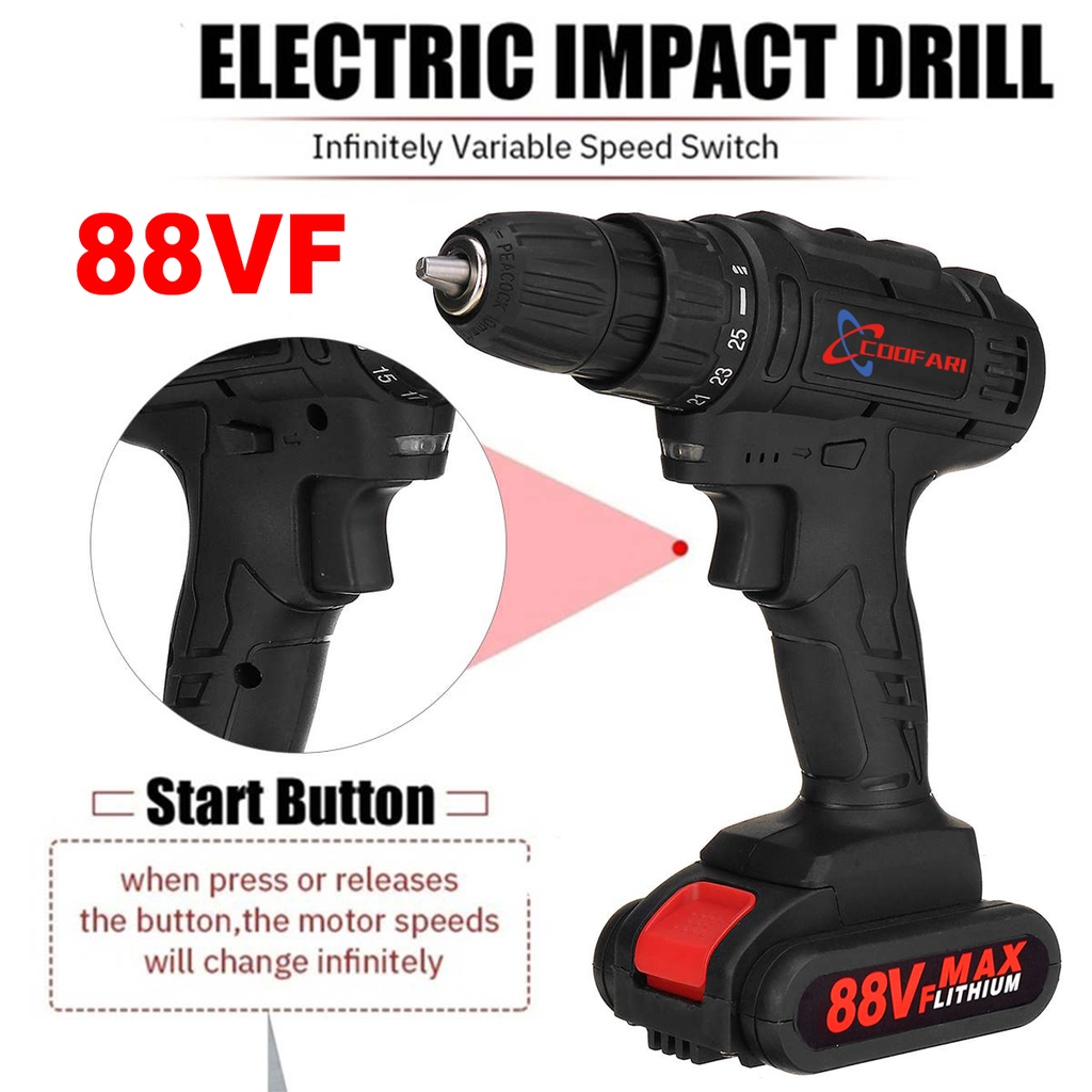 Bor Mesin Elektrik Drill 10mm Set Reversible Mesin Bor Tangan Listrik