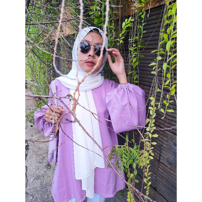 OLA TOP/GROSIR BAJU MURAH WANITA FASHION MUSLIM ATASAN BLOUSE BALONA/BLOUSE BALON/LUCY TOP