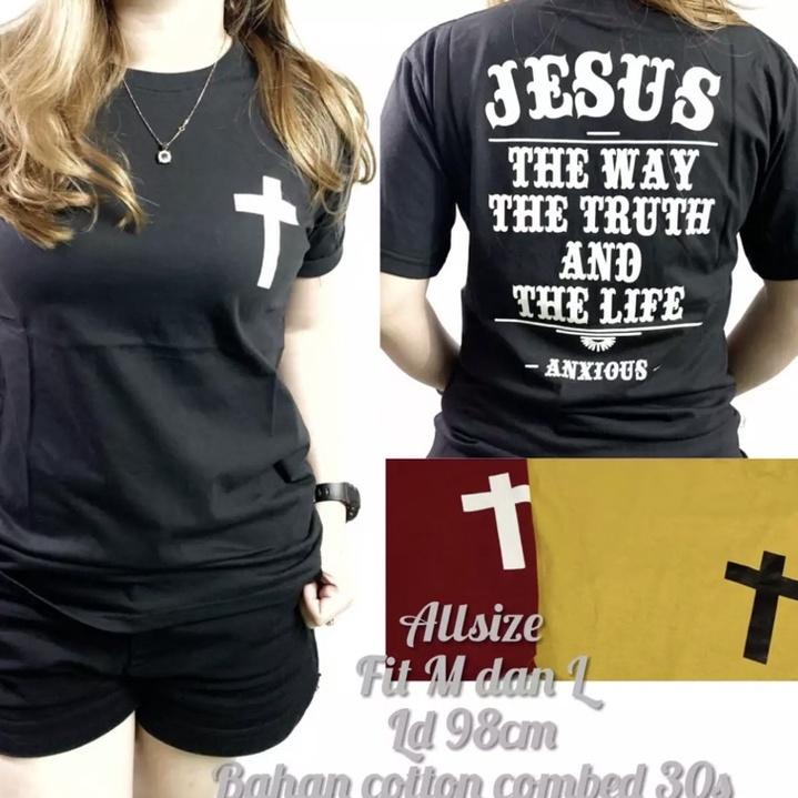 ➲ kaos rohani kristen kaos salib jesus kaos cewek kaos cewek salib ✴