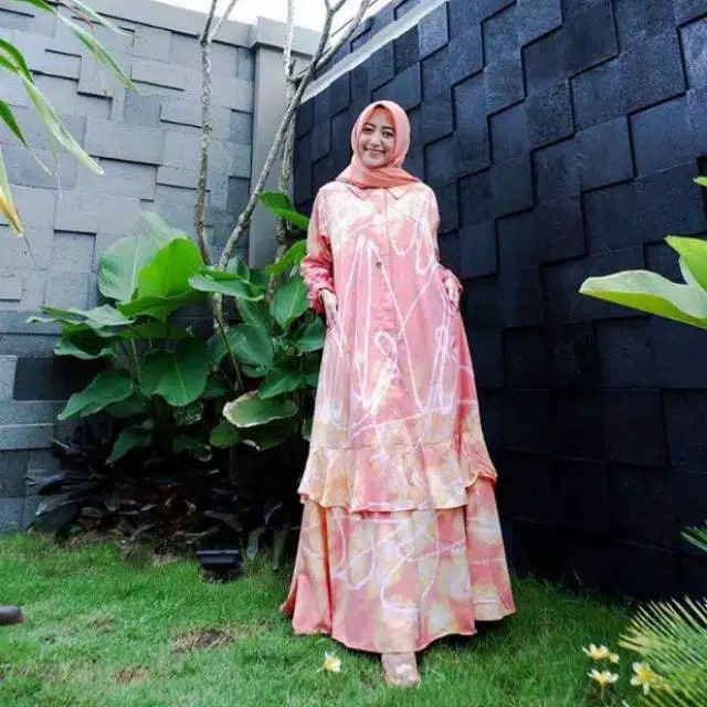 Gamis Jumputan Premium / Gamis Wanita Terbaru 2021 - Gamis Termurah