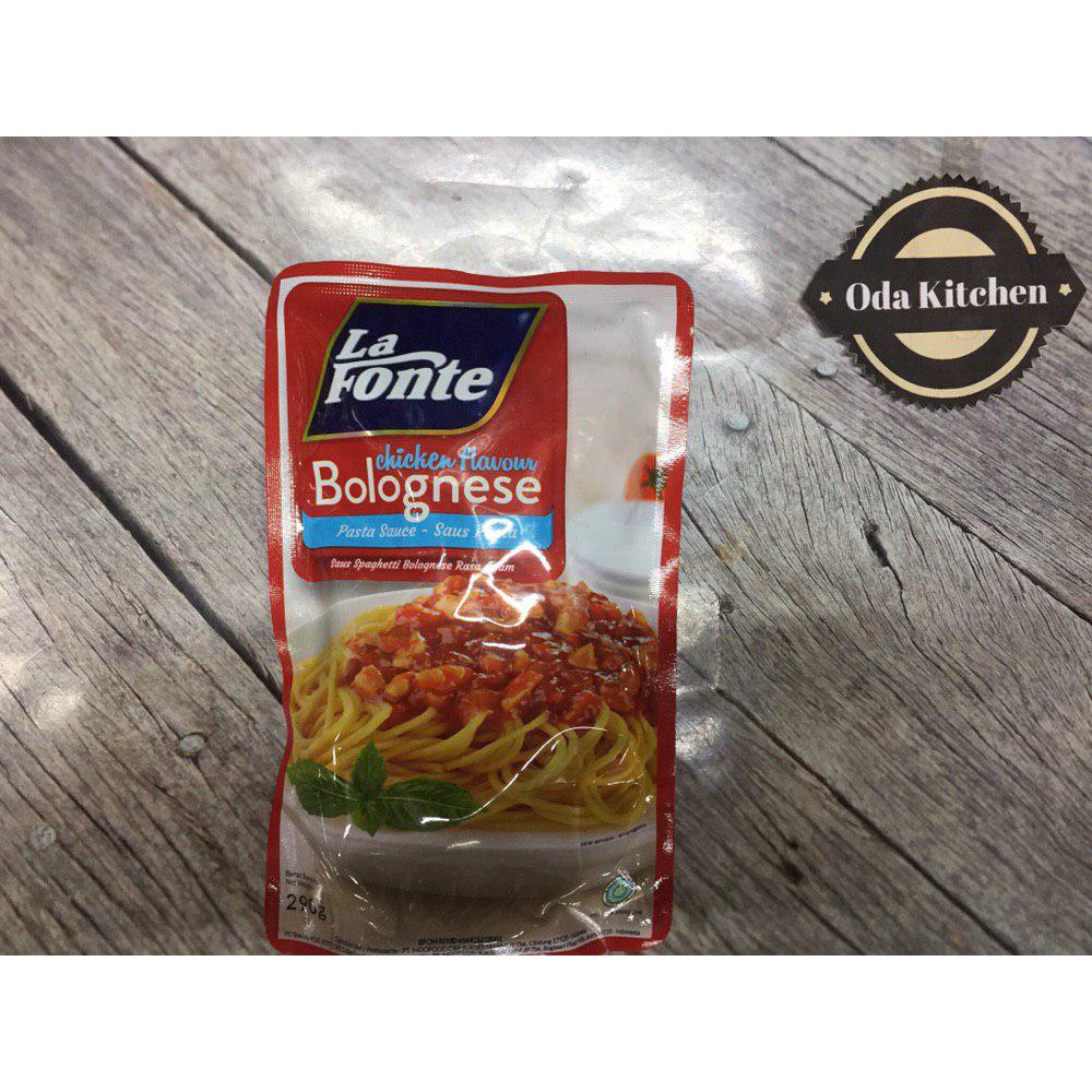 

LA FONTE-SAUS PASTA BOLOGNESE CHICKEN FLAVOUR 290gr