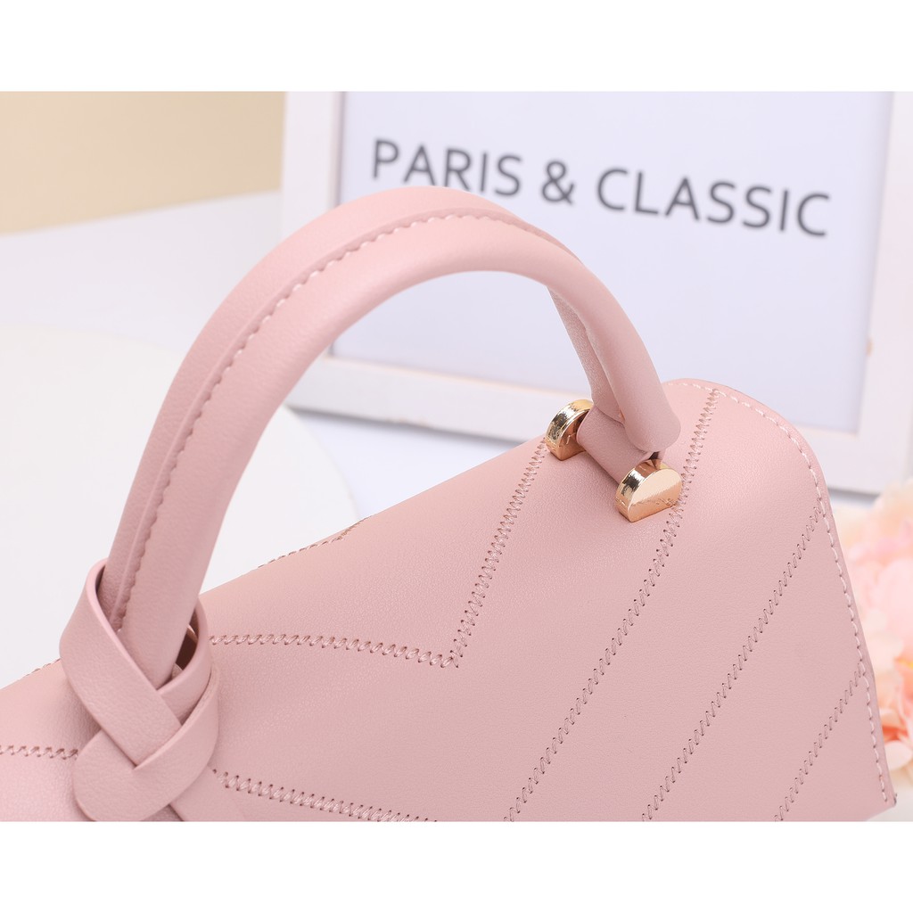 Paris Classic Tas Wanita Import Branded Original Terbaru Handbag Selempang Wanita Top Handle Bag Tas Fashion Wanita Import [PC 20352]