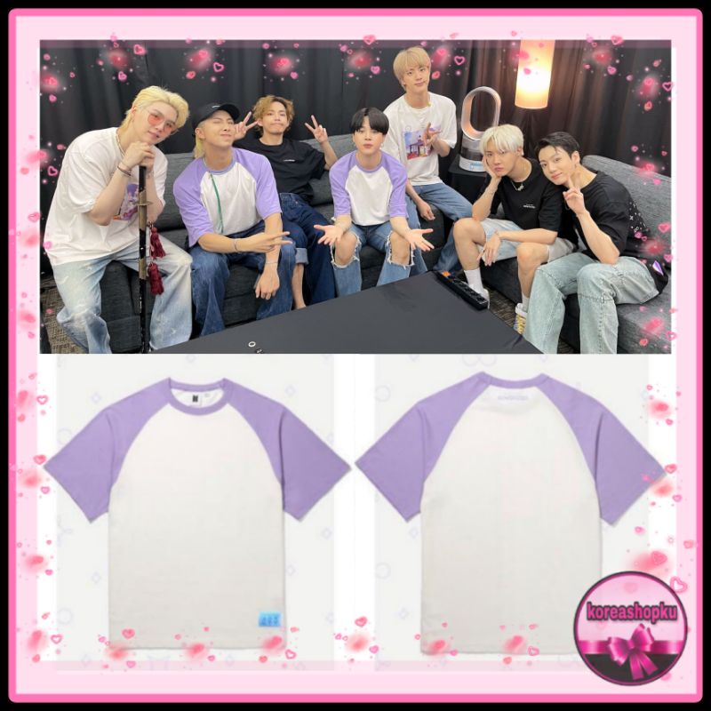 T-SHIRT RAGLAN BTS SOWOOZOO KPOP JUNGKOOK TAEHYUNG JIMIN SUGA RM SEOKJIN JHOPE KOREAN