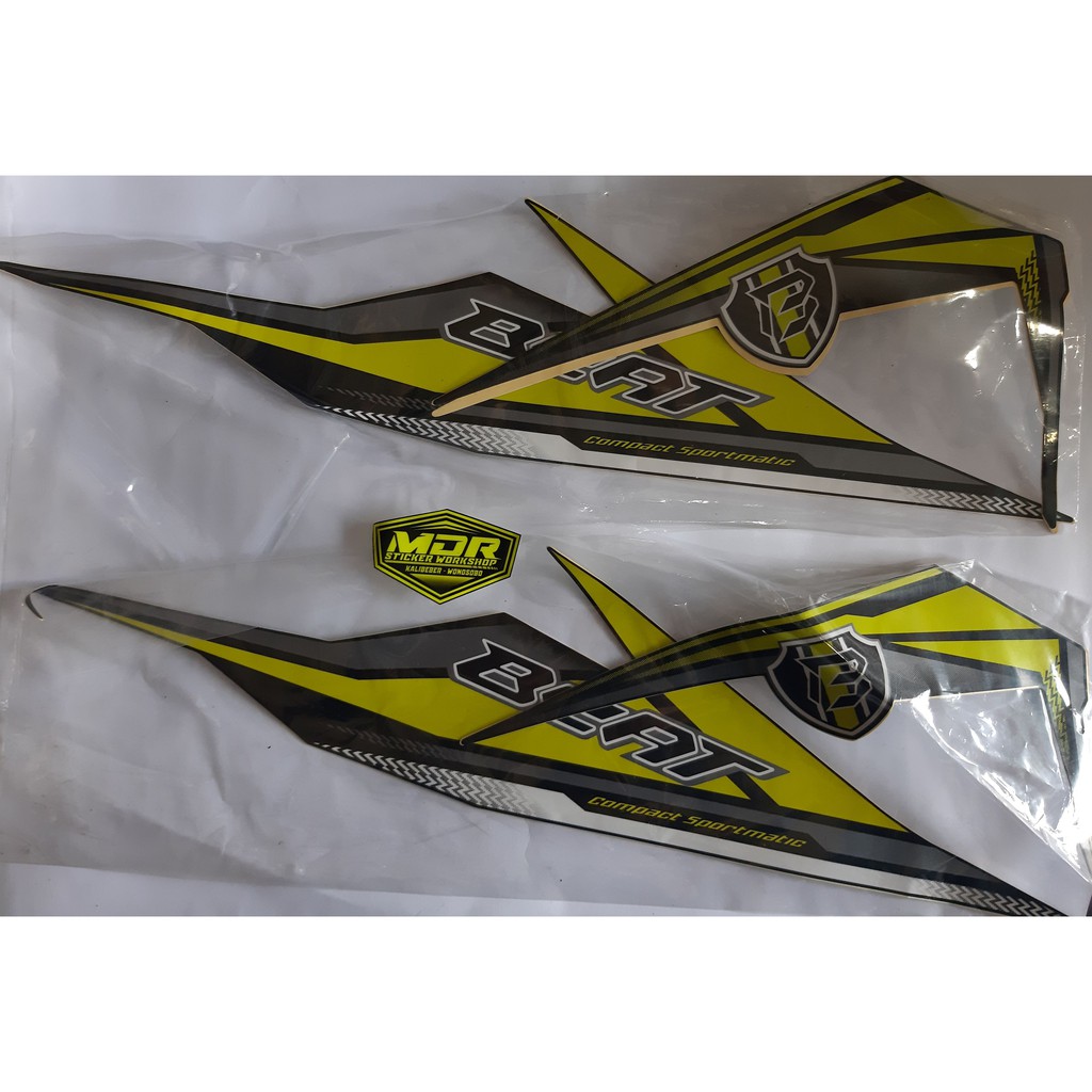 STRIPING BEAT 2017 HITAM KUNING ORIGINAL