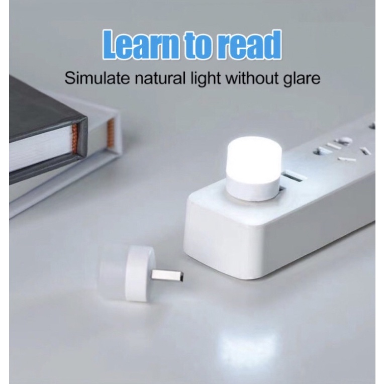 Lampu LED USB Mini Night Light Lampu Baca Tidur Travel Mini Kecil