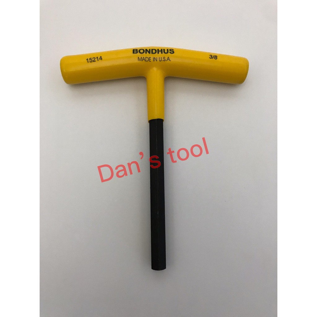 Kunci L Model T / Hex Key T Handle 1/4 inch BONDHUS