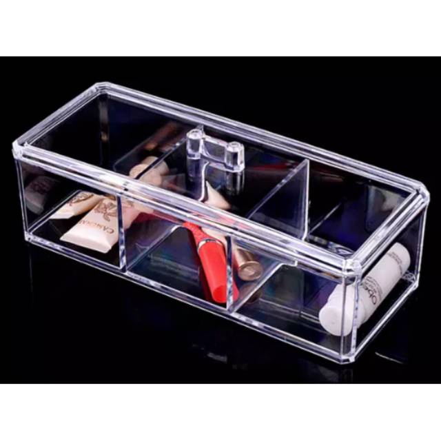 tempat make up organizer akrilik/kotak makep up serbaguna/acrylic