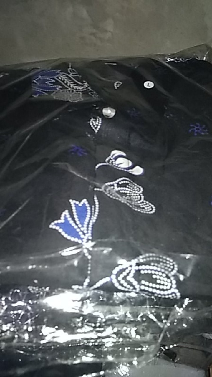 Batik Couple Keluarga - Couple Batik Indonesia Sarimbit Gamis Familly Set Hrb026 Batik Putra Hadi