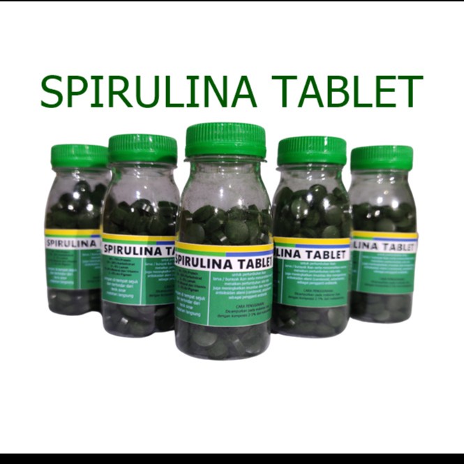 SPIRULINA TABLET BOTOL 50GR 50 GR pakan makanan ikan louhan cupang koi guppy