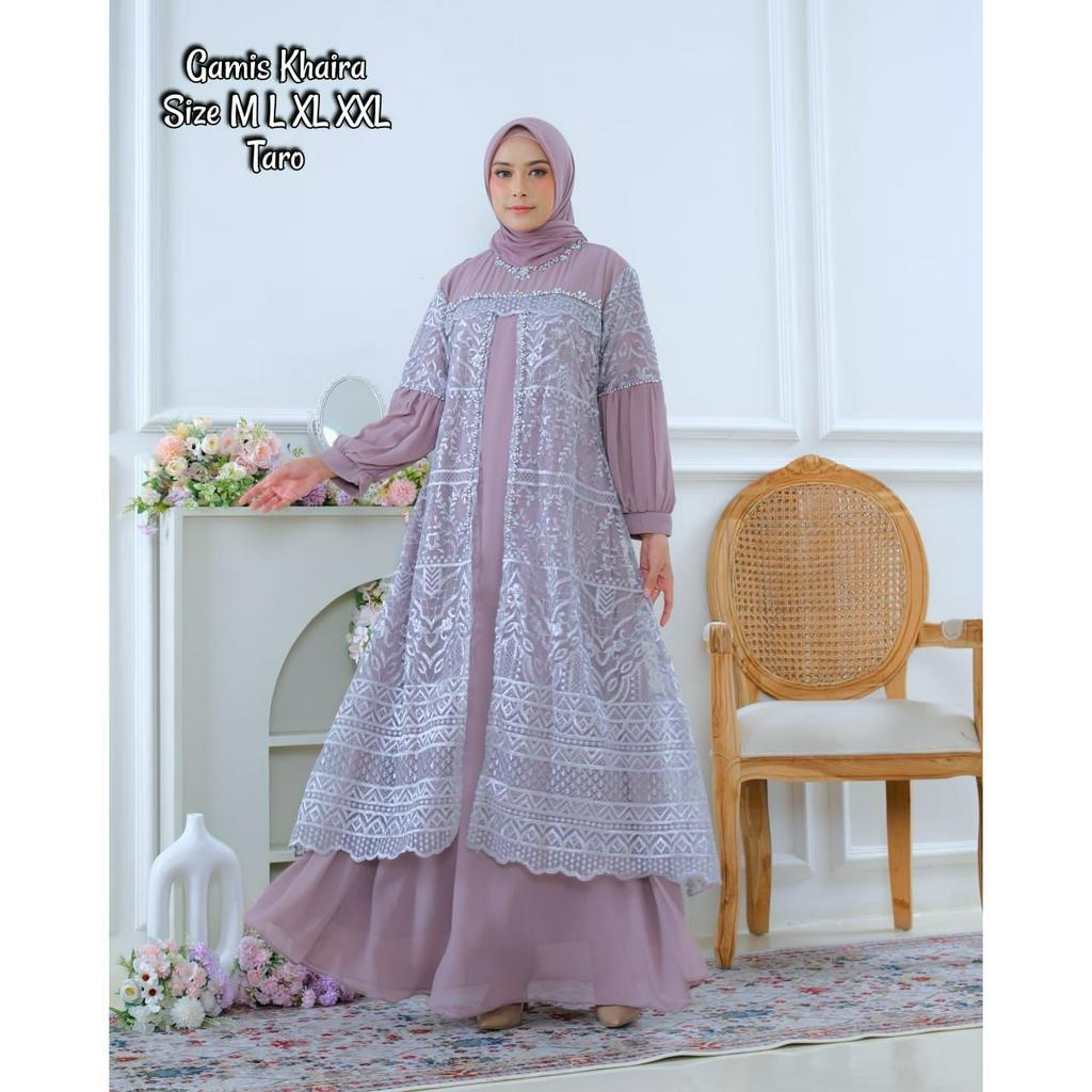 KHAIRA DRESS / KEBAYA SERAGAMAN //GAMIS PESTA DAN KONDANGAN TERBARU//GAMIS BROKAT