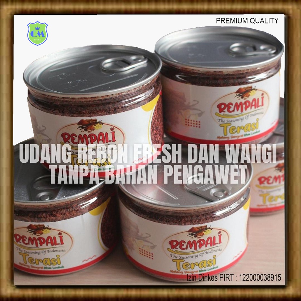 Terasi Bubuk Udang Bumbu Masak Matang Instan Sangrai Khas Lombok Premium Quality