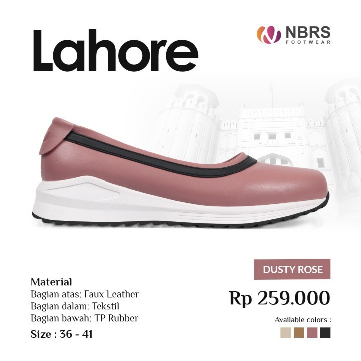 Nibras Footwear Sepatu Lahore wanita Casual kekinian ootd polos