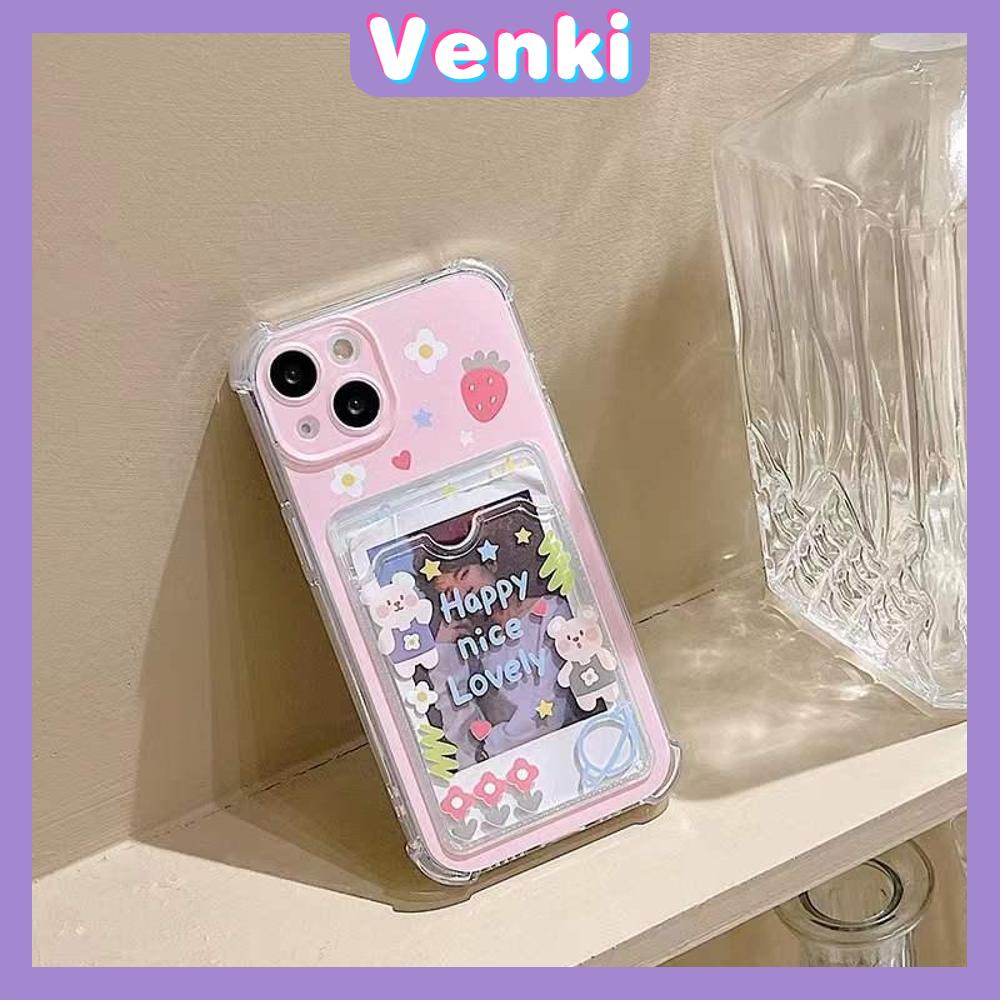 Casing Silikon Iphone 13 Pro Max 12 Pro Max 11 Pro Max 7 Plus Xr Xs Max Shockproof Motif Bunga Strawberry Pink