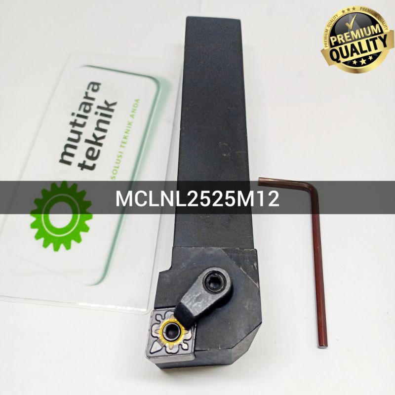 Holder Bubut Cnc MCLNL 2525M12 Grooving Kiri Insert Bubut Carbide Cnmg 12