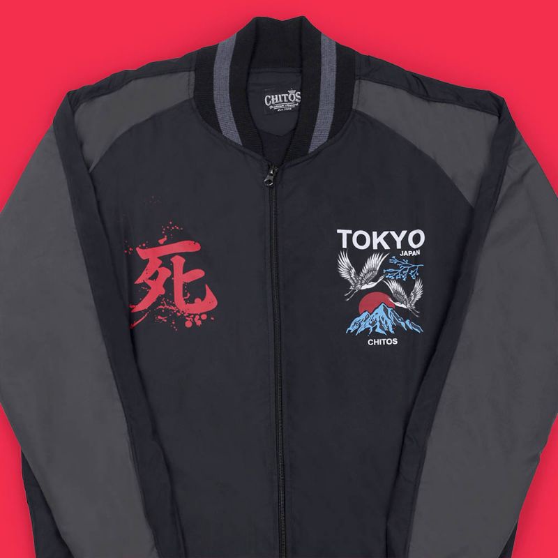 Jaket Sukajan Baseball Keren Stylish Premium Original Terbaru Motif Tokyo Japan | Jaket Sukajan Jepang Cosplai Pria Wanita