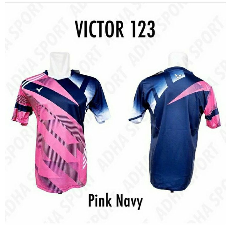 KAOS BADMINTON VICTOR 123 JERSEY BULUTANGKIS
