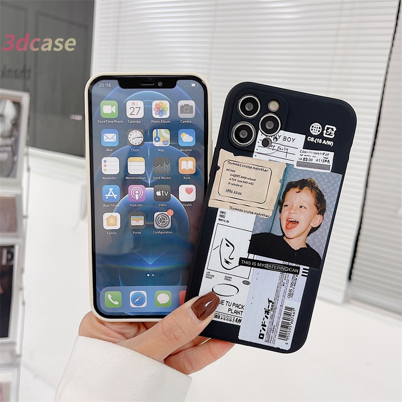 Advanced Lable Illustration Case OPPO A15 A54 A5S A3S A16 A95 A7 A5 A9 A31 A53 2020 A12 A1K A55 A36 A76 A96 Reno 5 4 5F 4F 6 7 A57 A74 A15S A52 A11K A92 A35 A11 A93 A32 A72 A94 A53S F17 PRO A16S A12S A12E A33 Y20 Fashion Couple Soft TPU Case Cover