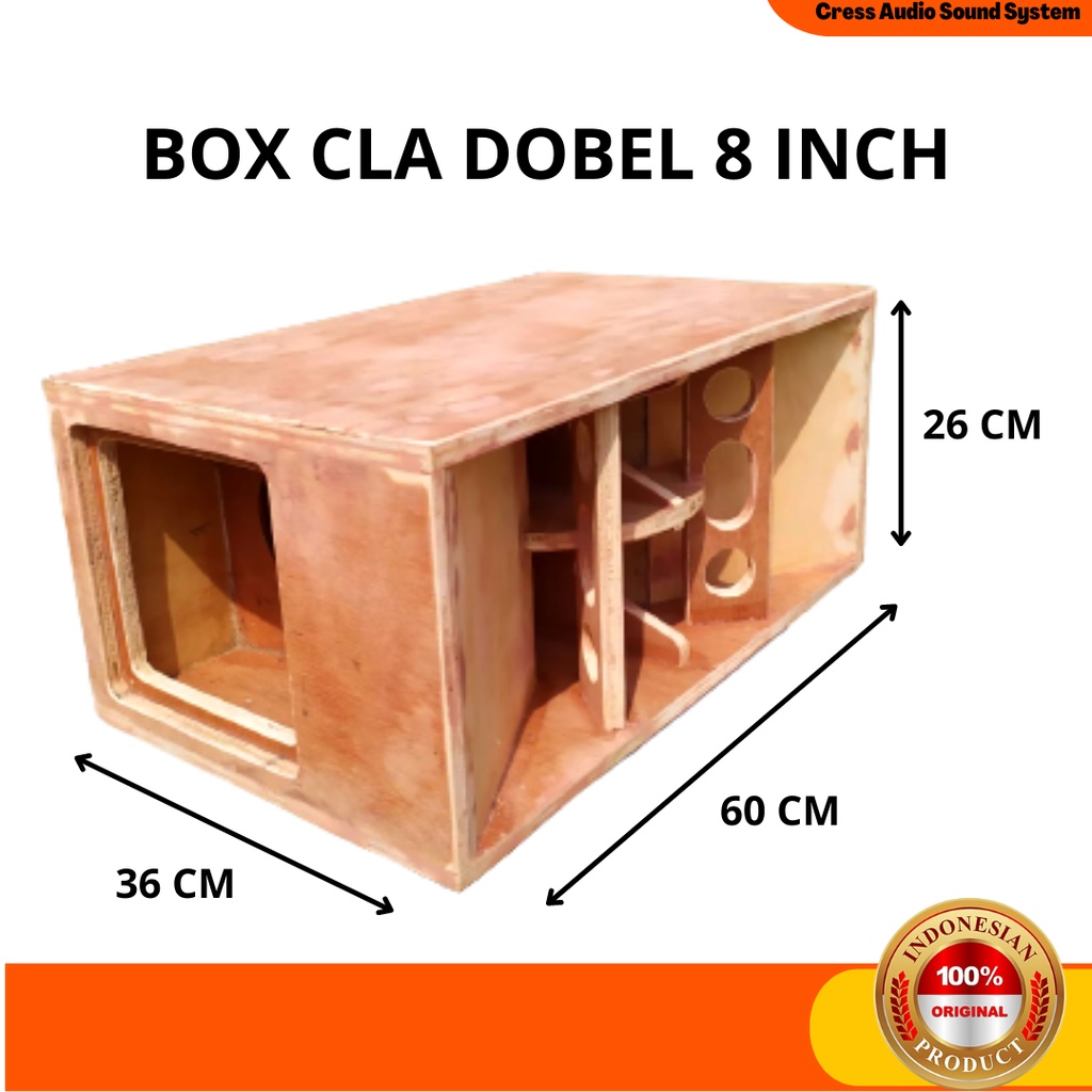Box Speaker Sound System CLA Turbo Doble 8 Inch Triplek 12mm
