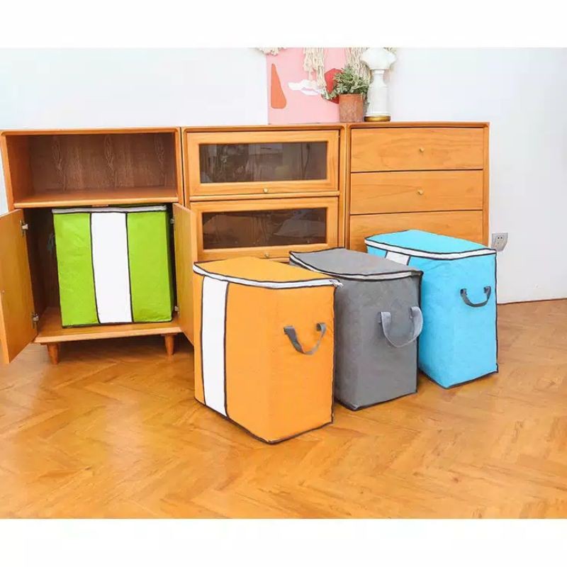 Bundara.id Pr-609 Penyimpanan serbaguna Storage Box Bamboo Storage Bag