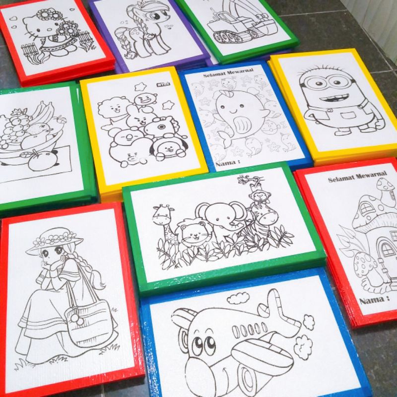 

50 PCS GAMBAR LUKIS STEROFOAM UKURAN 33 X 50 X 1 CM