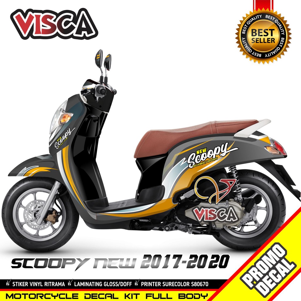 Decal Scoopy New 2018 2019 2020 Full Body Stiker Scoopy New 2018 2019 2020 Full Body Simple