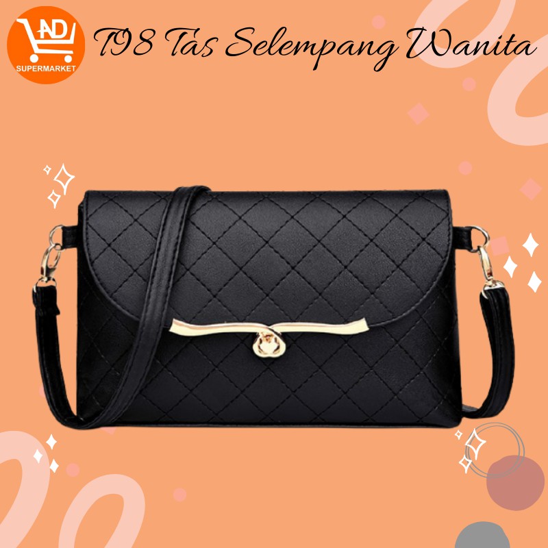 AND T98 Tas Slempang 2 In 1 Multifungsi PU Tas Slempang Korea Kekinian Tas Slempang Murah COD