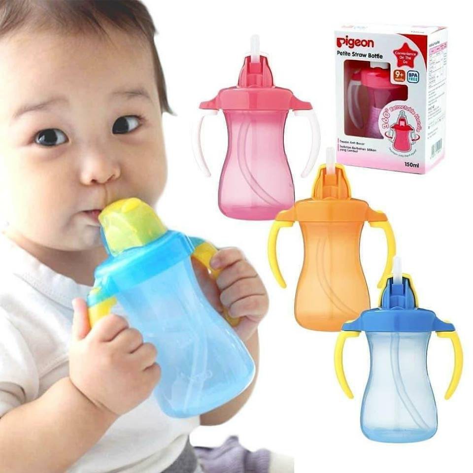 PIGEON PETITE STRAW BOTTLE/ TRAINING CUP