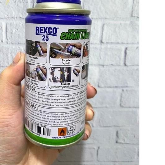 ✈ Pelumas Rantai REXCO 25 120ml Chainlube Minyak Oli Rantai Motor Mobil ♬
