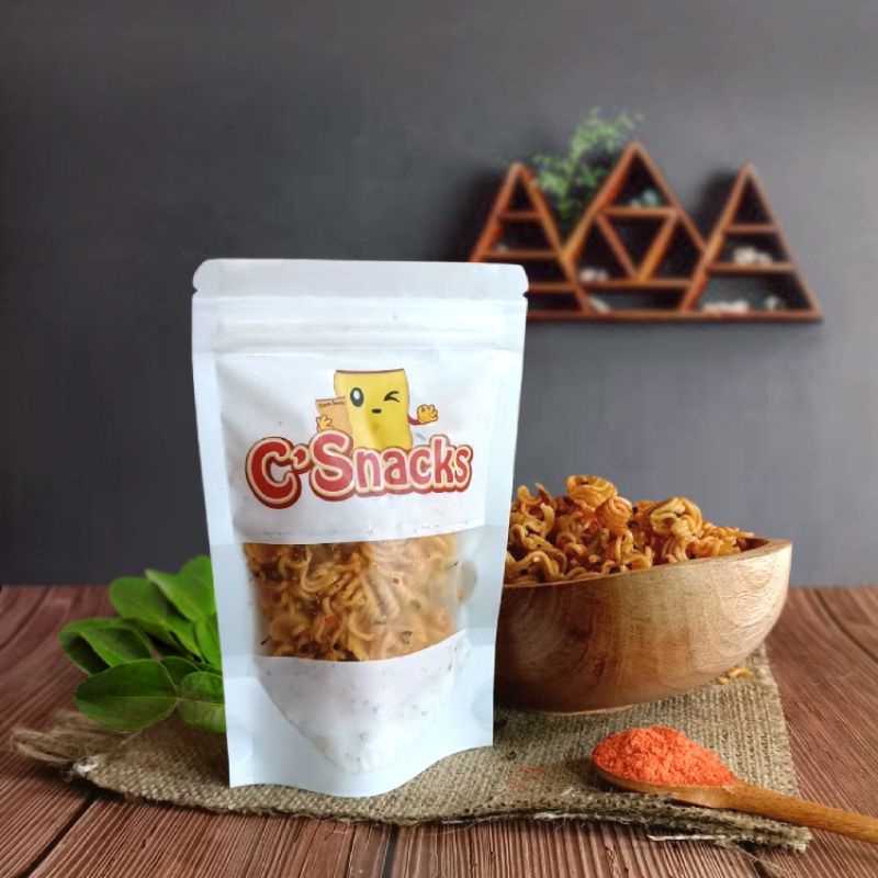 

Camilan gurih Mie Kriuk rasa balado daun jeruk (kemasan 50gr)