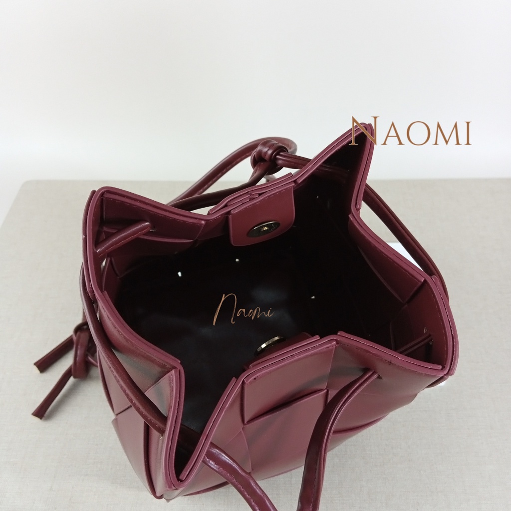 NAOMI - Sabrina Bag Import - Tas Sling Bag Long Strap - Shoulder Bag - Tas Handbag Formal Kerja Wanita Premium Kulit Lembut Harian Daily Sintetis Kekinian PU Sintetis Elegant - tas naomi - naomi bag - women bag