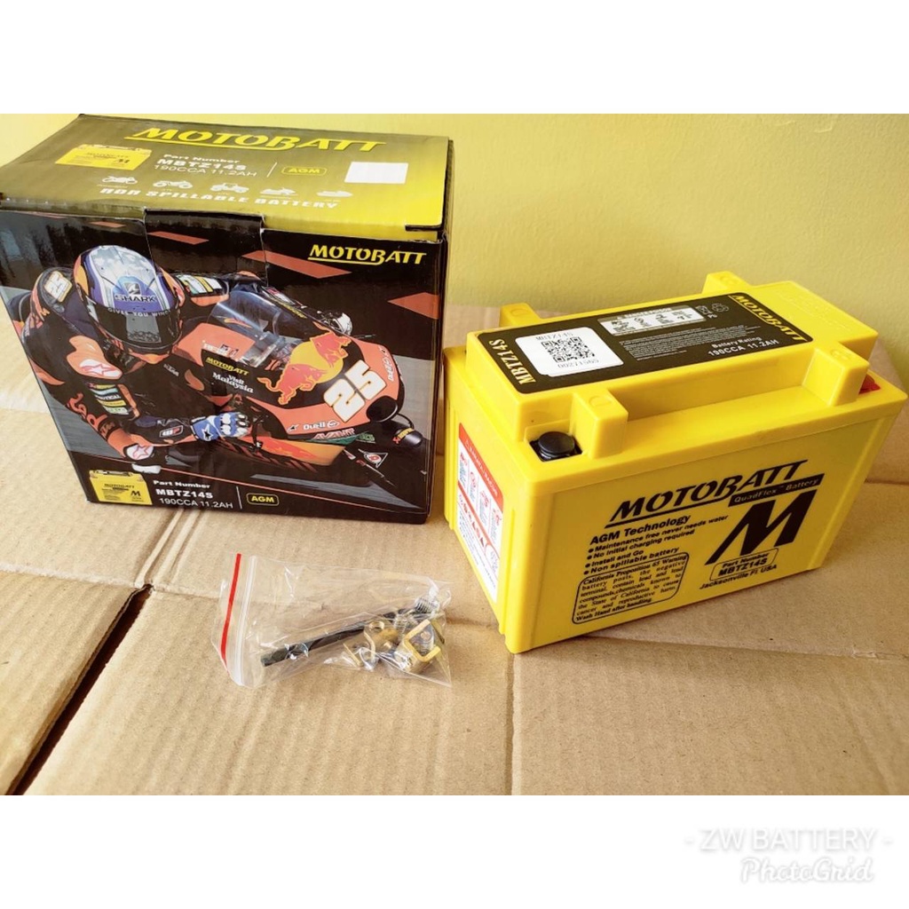 AKI MOTOR NINJA Z 250SL, Z800, Z100 MBTZ14S MOTOBATT 11.2AH