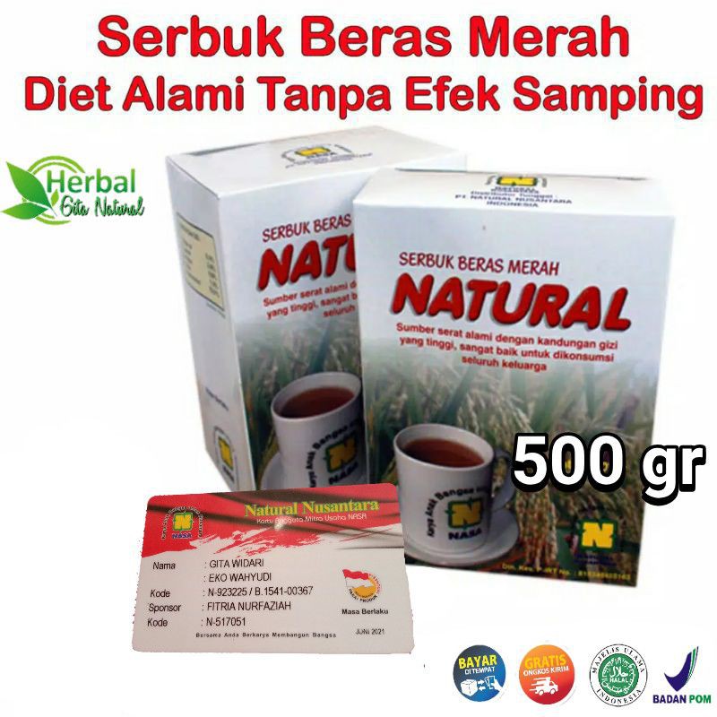 

SERBUK BERAS MERAH NASA (SBMN) 500 gr OBAT DIET ALAMI - MENGATASI DIABETES