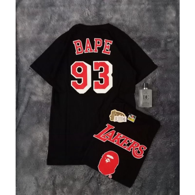 KAOS PENDEK BAPE93 X CELTIC | BULLS | LAKERS PREMIUM