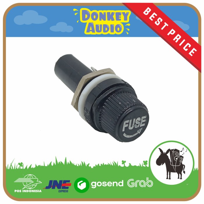 FUSE HOLDER 10A 250VAC 15A 125VAC FH043 RUMAH FUSE HOLDER FUSE