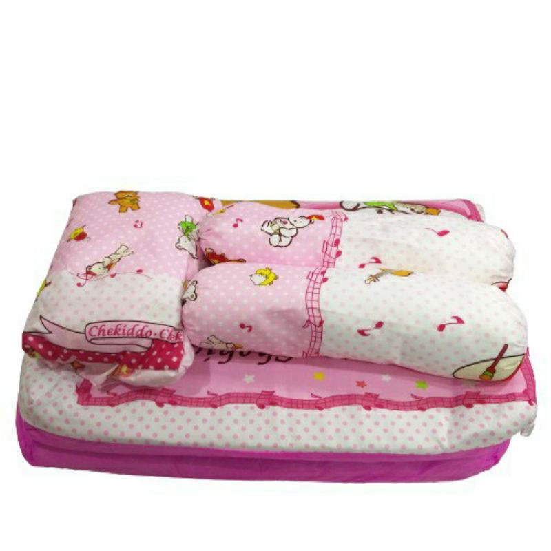 CHEKIDDO-KASUR BAYI SET BANTAL GULING-MATRAS BAYI + 2GULING 1 BANTAL-KASUR BAYI MURAH