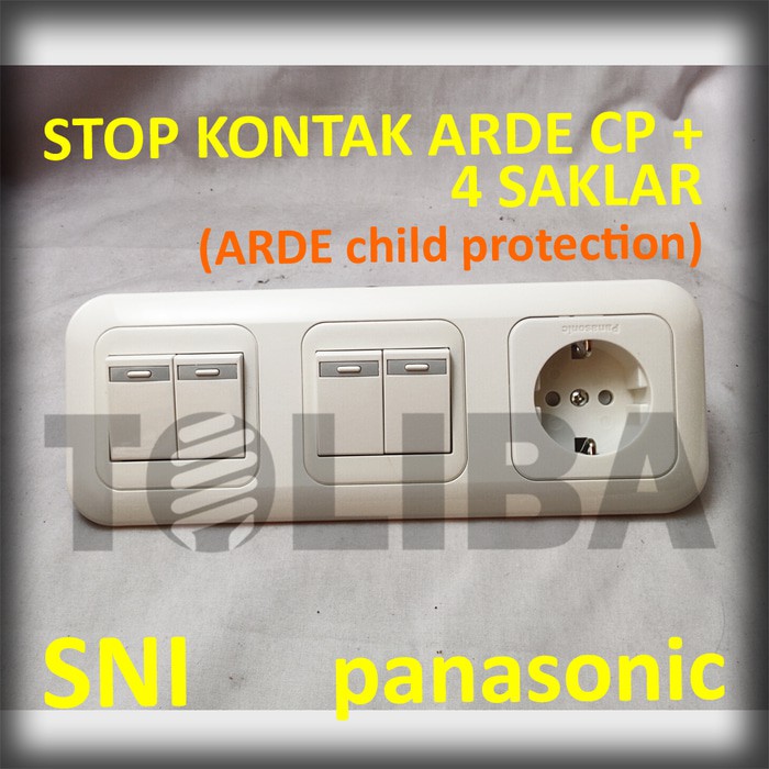 stopkontak stop kontak arde cp + saklar seri double inbow ib panasonic