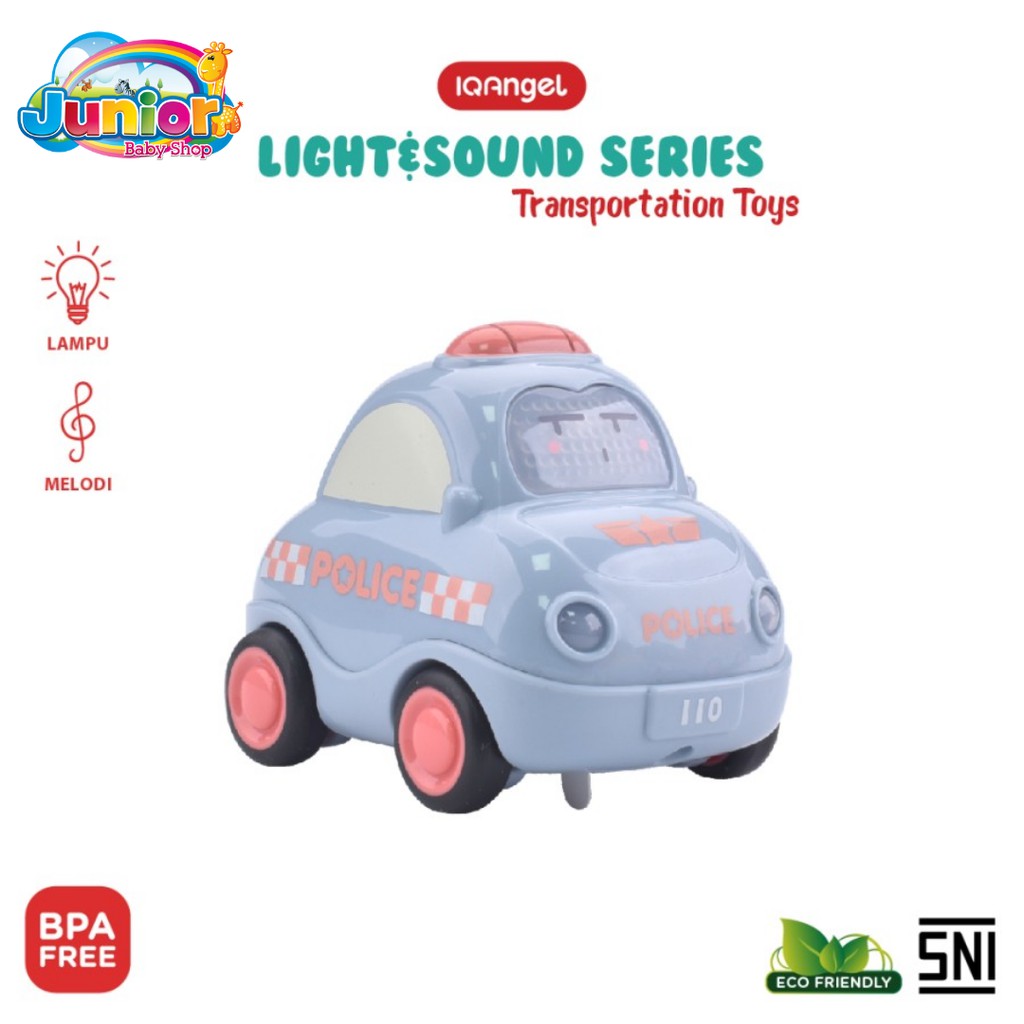 IQ Angel Light&amp;Sound Transportation Car Toys (Pastel)