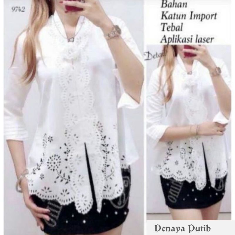 Kebaya Encim Modern Senada Abaya wanita-5