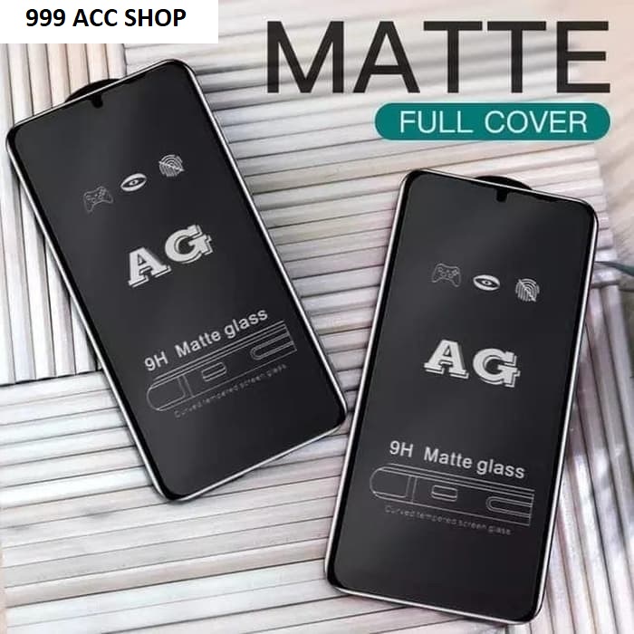 REALME C55 NFC 6 6 PRO C17 7 7i 7 PRO C1 C2 C3 TEMPERED GLASS FULL MATTE GLARE ANTI MINYAK ANTI GORES KACA TEMPRED FULL SCREEN FULL COVER PELINDUNG LAYAR