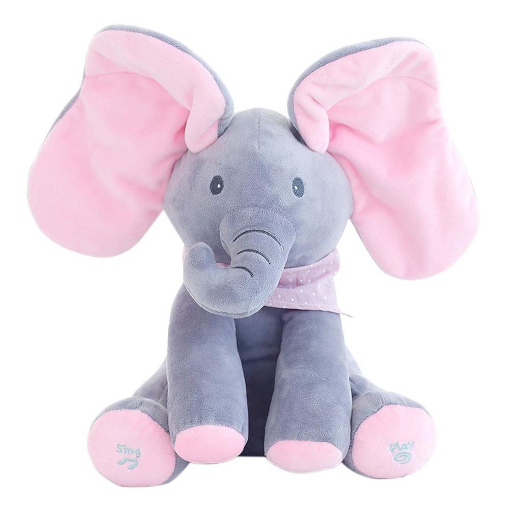 ReadyBoneka Gajah Dengan Musik Lagu Telinga Bergerak Bahan Plush ReadyBoneka Gajah Dengan Musik Lagu Telinga Bergerak Bahan Plush