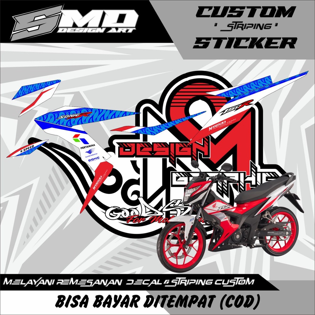STRIPING VARIASI SONIC MANDALIKA