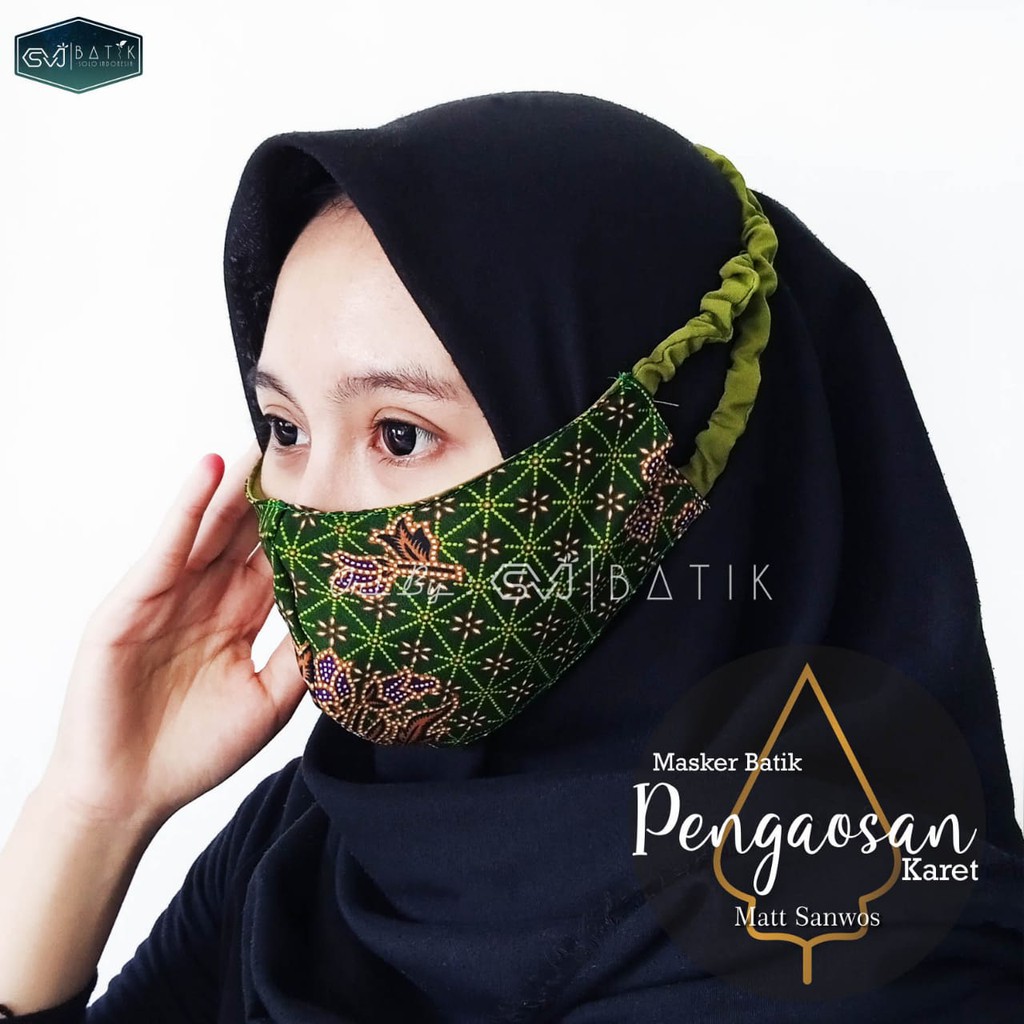 Svj Batik Masker Batik Muslimat Fatayat Pengaosan NU Pengajian Motif Bahan Sanwost Original SVJ Bati