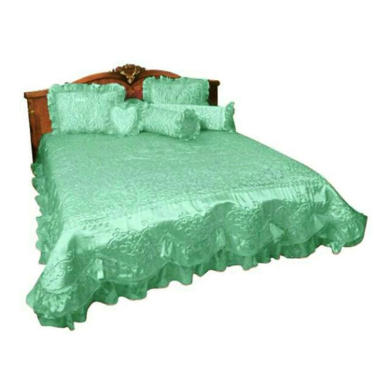 Sprei/Bedcover Pengantin/Bedcover Saten/Bedcover Pengantin Satin