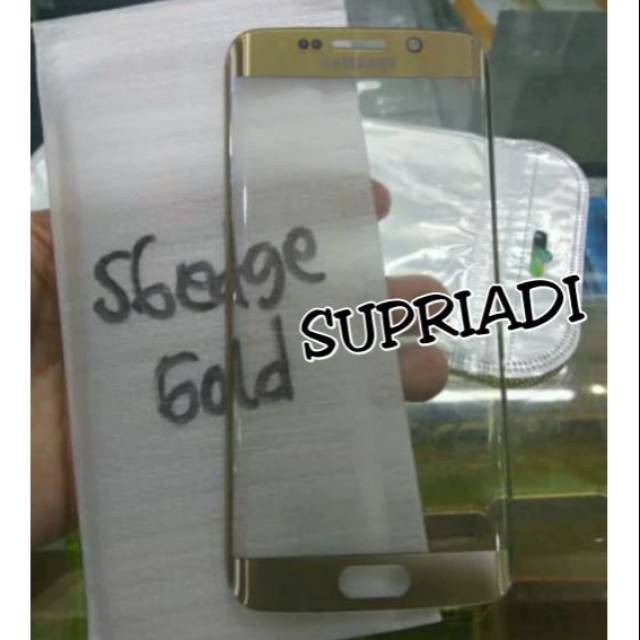 SAMSUNG GALAXY S6 EDGE G925 GOLD KACA LCD KACA DEPAN DIGITZER GLASS ORIGINAL SAMSUNG S6 EDGE