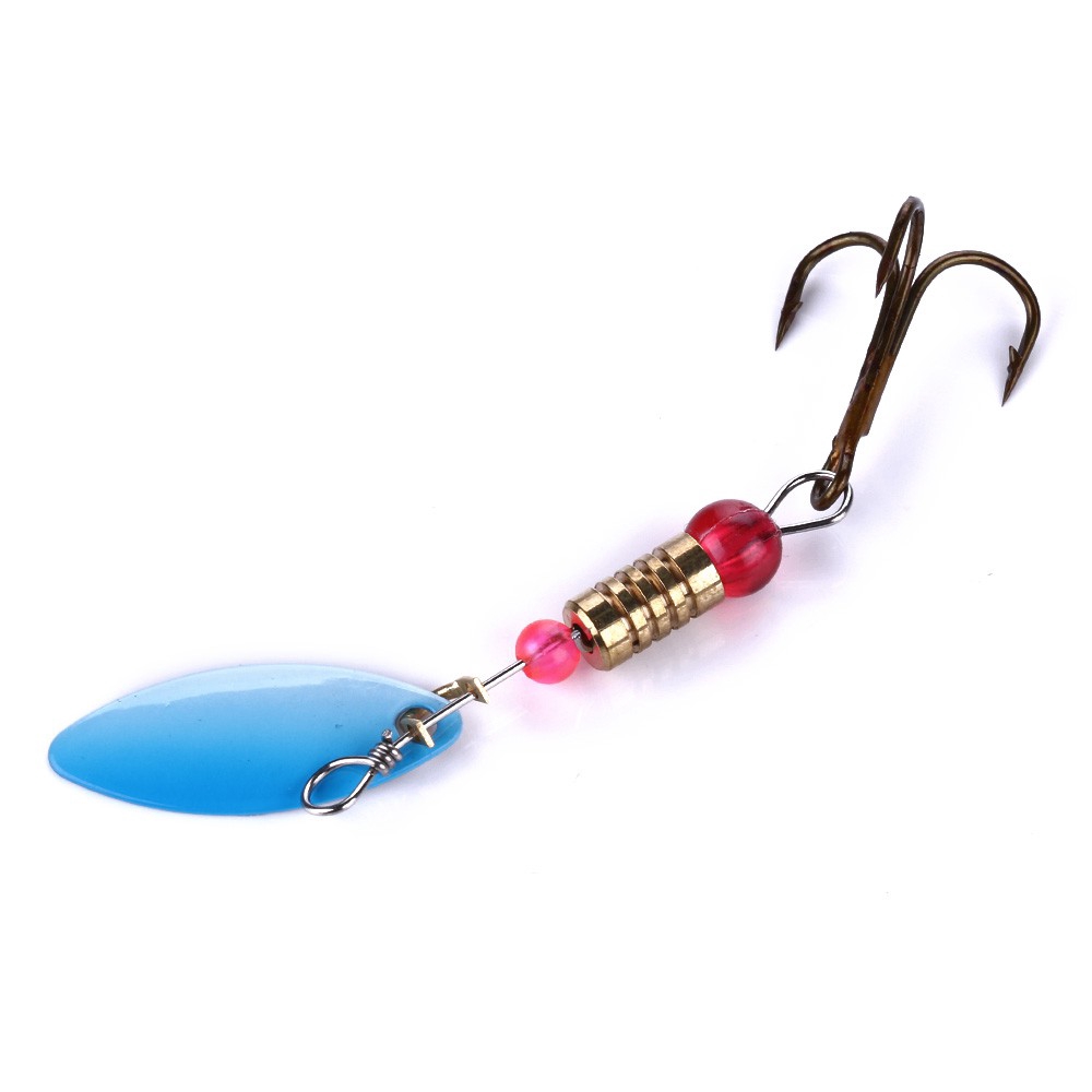 HENGJIA 12Buah Umpan Pancing Spoon Spinner Swimbait Fishing Lure Sequin Payet Sink Bait Bass Tackle