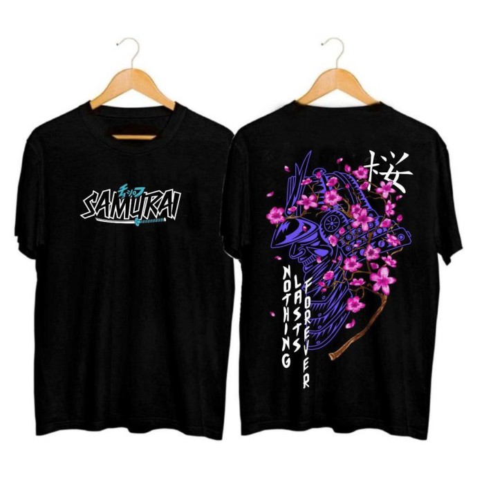 TAKENOW-KAOS PRIA SAMURAI BUNGA SAKURA/ KAOS PRIA MURAH/KAOS LENGANPENDEK/ KAOS PRIA INDONESIA