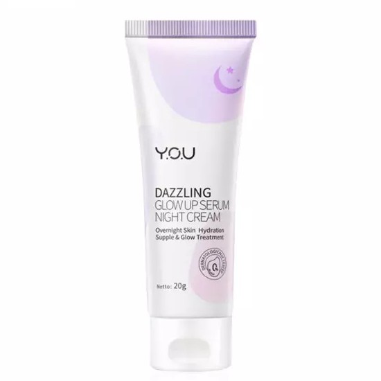 Y.O.U DAZZLING Glow Up Serum Night Cream [KECIL] - 20gr