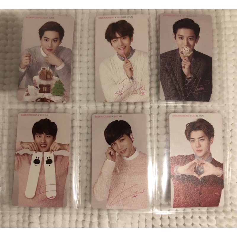EXO - OFFICIAL RARE PHOTOCARD PC (BASKIN ROBBINS)